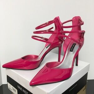 Nine West Fran Fuchsia Strappy Heels